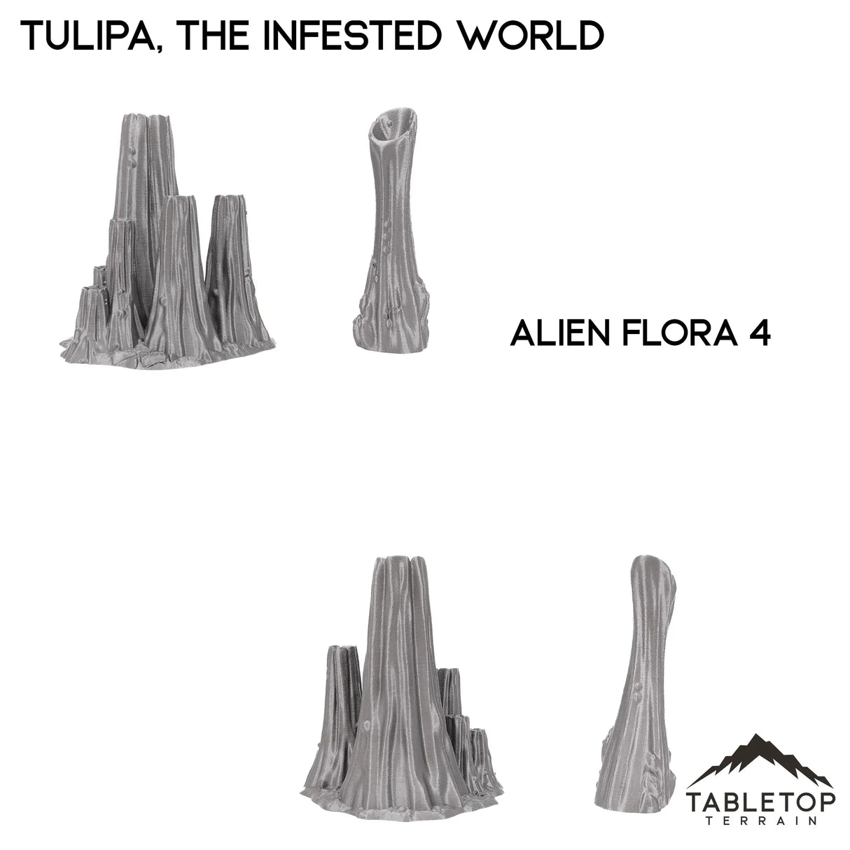 Tabletop Terrain Terrain 28/32mm / Alien Flora Set 4 Tulipa, The Infested World