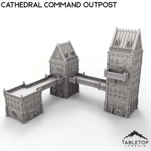 Tabletop Terrain Terrain 28/32mm Cathedral Command Outpost- Caelum Turrim 5