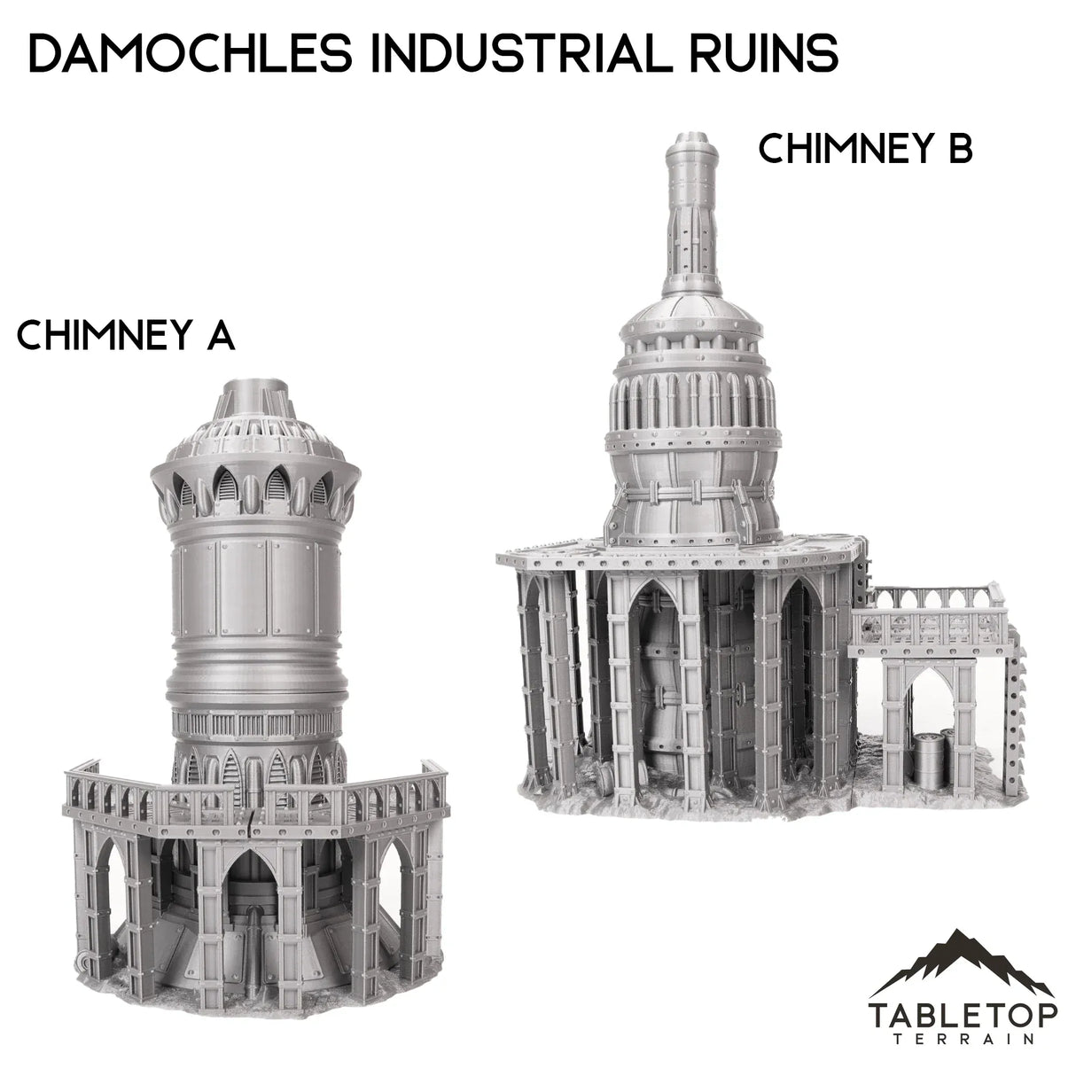 Tabletop Terrain Terrain 28/32mm / Chimney A Damochles Industrial Ruins