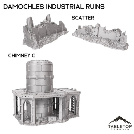 Tabletop Terrain Terrain 28/32mm / Chimney C Damochles Industrial Ruins