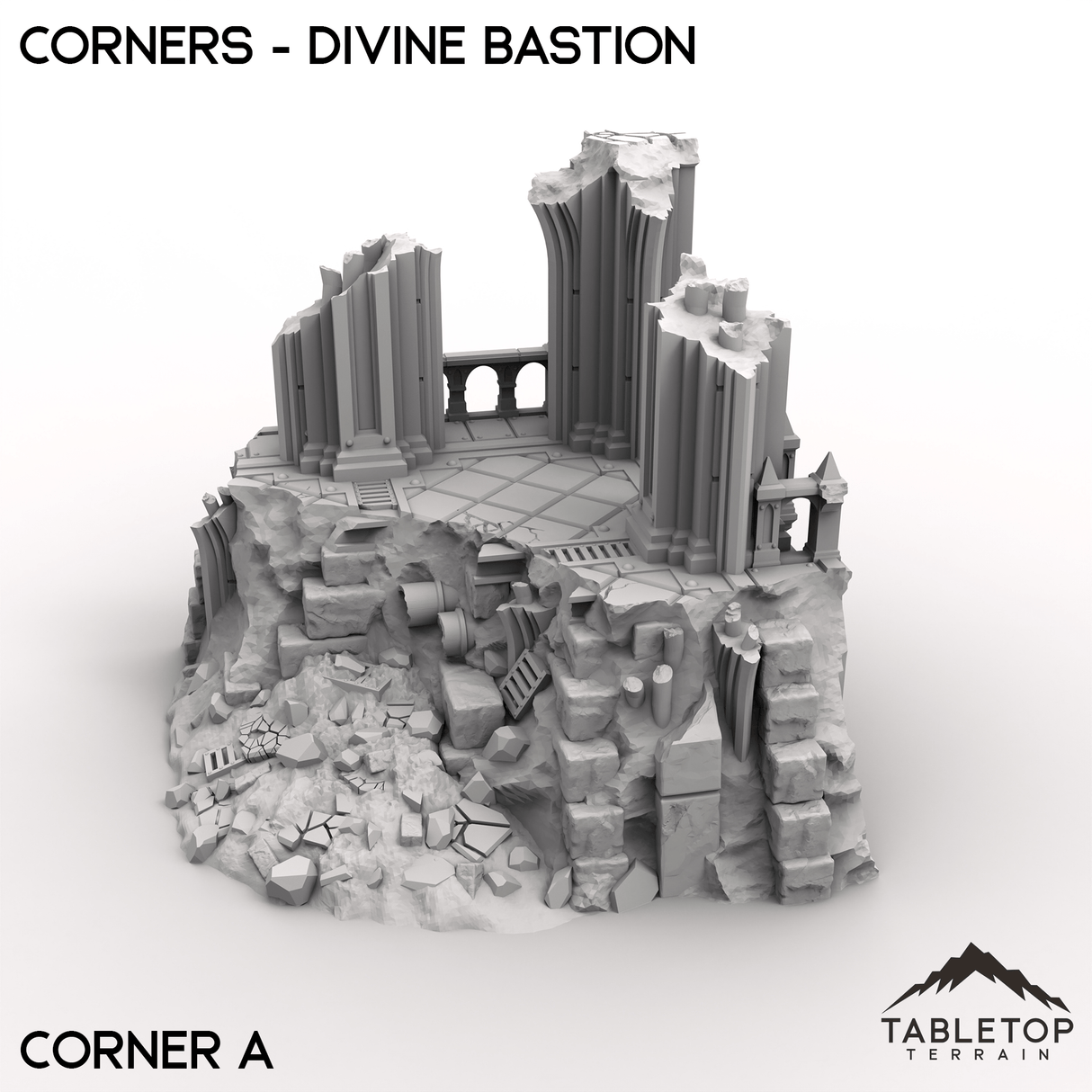 Tabletop Terrain Terrain 28/32mm / Corner A Corners - Divine Bastion, a Failed Arcology