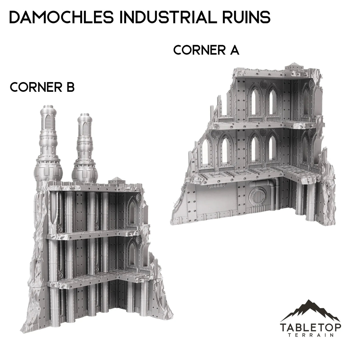 Tabletop Terrain Terrain 28/32mm / Corner A Damochles Industrial Ruins