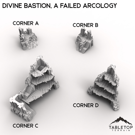 Tabletop Terrain Terrain 28/32mm / Corner A Divine Bastion, a Failed Arcology