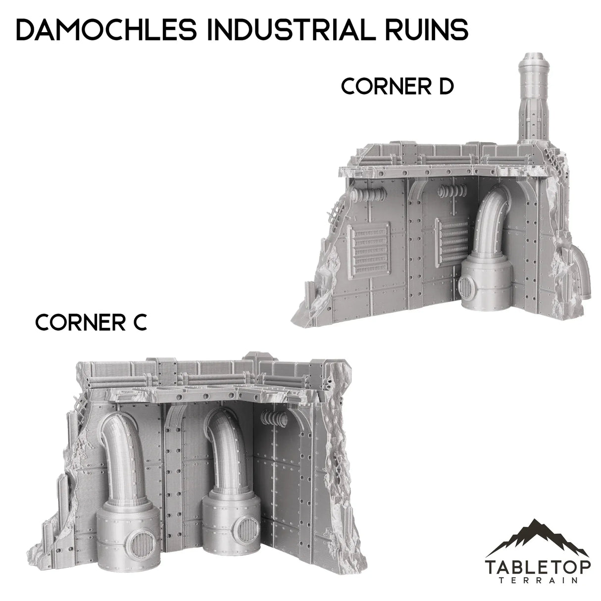 Tabletop Terrain Terrain 28/32mm / Corner C Damochles Industrial Ruins