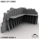 Tabletop Terrain Terrain 28/32mm / Corner Ruins A Index of Cores