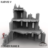 Tabletop Terrain Terrain 28/32mm / Corner Ruins B Karvis V