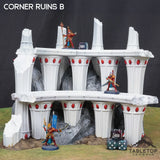 Tabletop Terrain Terrain 28/32mm / Corner Ruins B Lyntrath, Jungle Vestiges