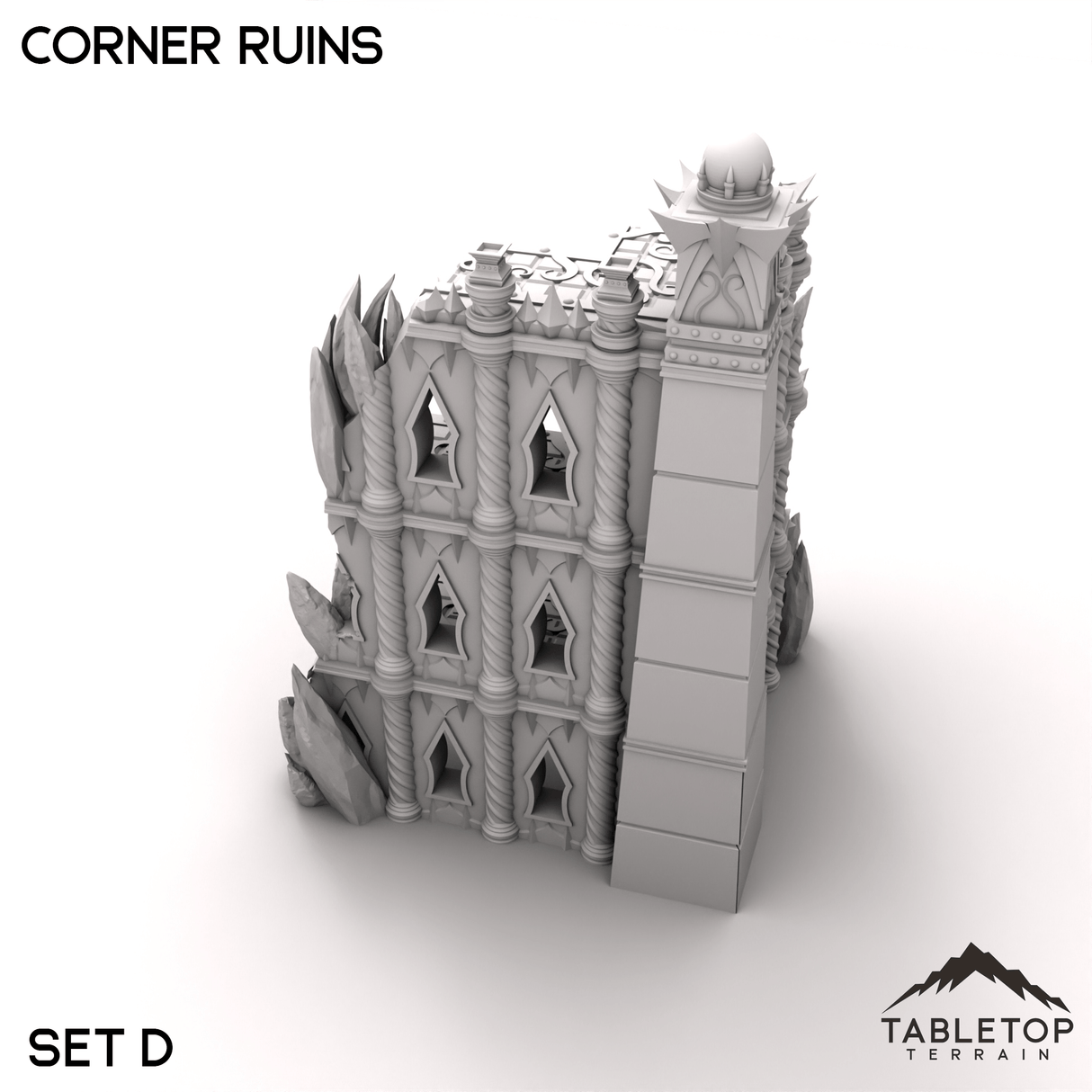 Tabletop Terrain Terrain 28/32mm / Corner Ruins D Corner Ruins - Ithyria, World of Change