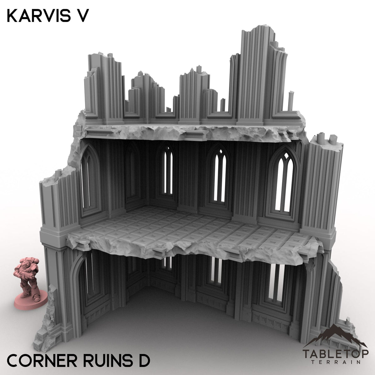Tabletop Terrain Terrain 28/32mm / Corner Ruins D Karvis V