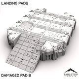 Tabletop Terrain Terrain 28/32mm / Damaged Landing Pad B Landing Pads - Phoebian V Airfield
