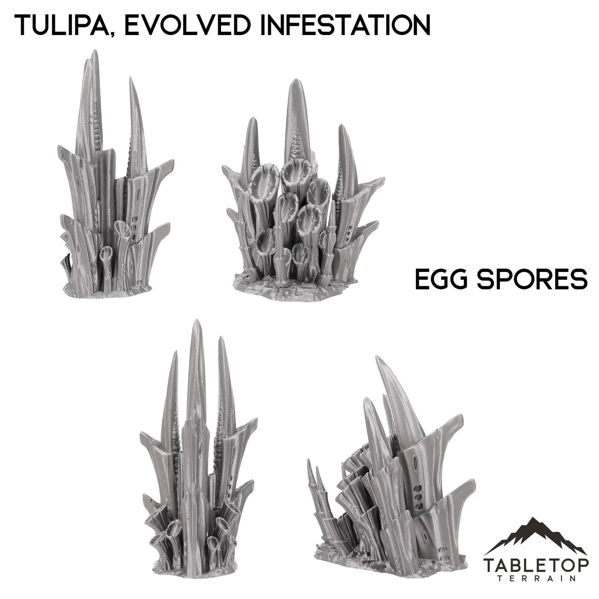 Tabletop Terrain Terrain 28/32mm / Egg Spores Tulipa, Evolved Infestation