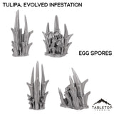 Tabletop Terrain Terrain 28/32mm / Egg Spores Tulipa, Evolved Infestation