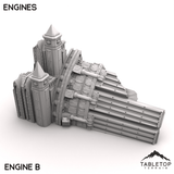 Tabletop Terrain Terrain 28/32mm / Engine B Engines - Abyssal Redeemer Crashed Flagship