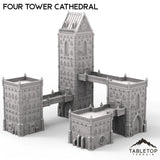 Tabletop Terrain Terrain 28/32mm Four Tower Cathedral - Caelum Turrim #1