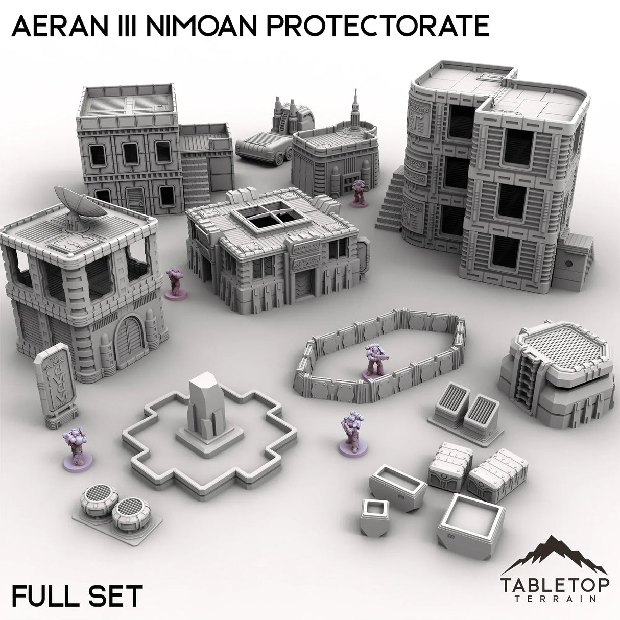Tabletop Terrain Terrain 28/32mm / Full Set Aeran III Nimoan Protectorate
