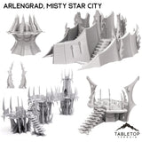 Tabletop Terrain Terrain 28/32mm / Full Set Arlengrad, Misty Star City