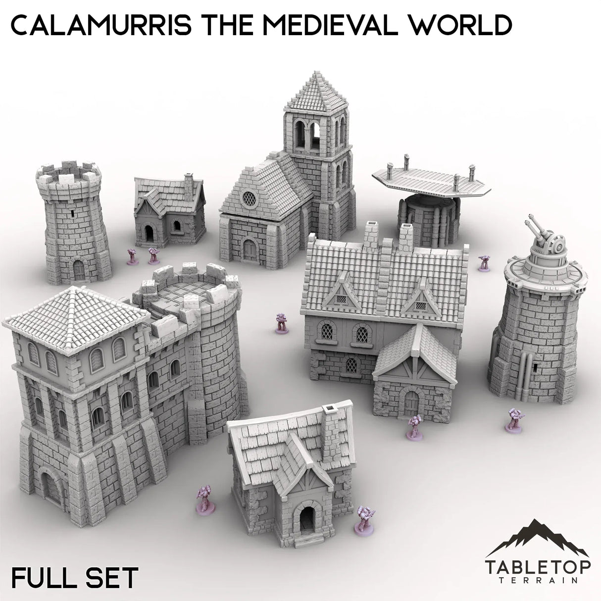 Tabletop Terrain Terrain 28/32mm / Full Set Calamurris the Medieval World