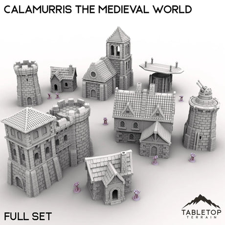 Tabletop Terrain Terrain 28/32mm / Full Set Calamurris the Medieval World