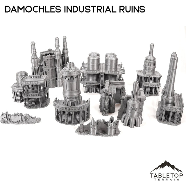 Tabletop Terrain Terrain 28/32mm / Full Set Damochles Industrial Ruins