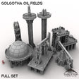 Tabletop Terrain Terrain 28/32mm / Full Set Golgotha Oil Fields