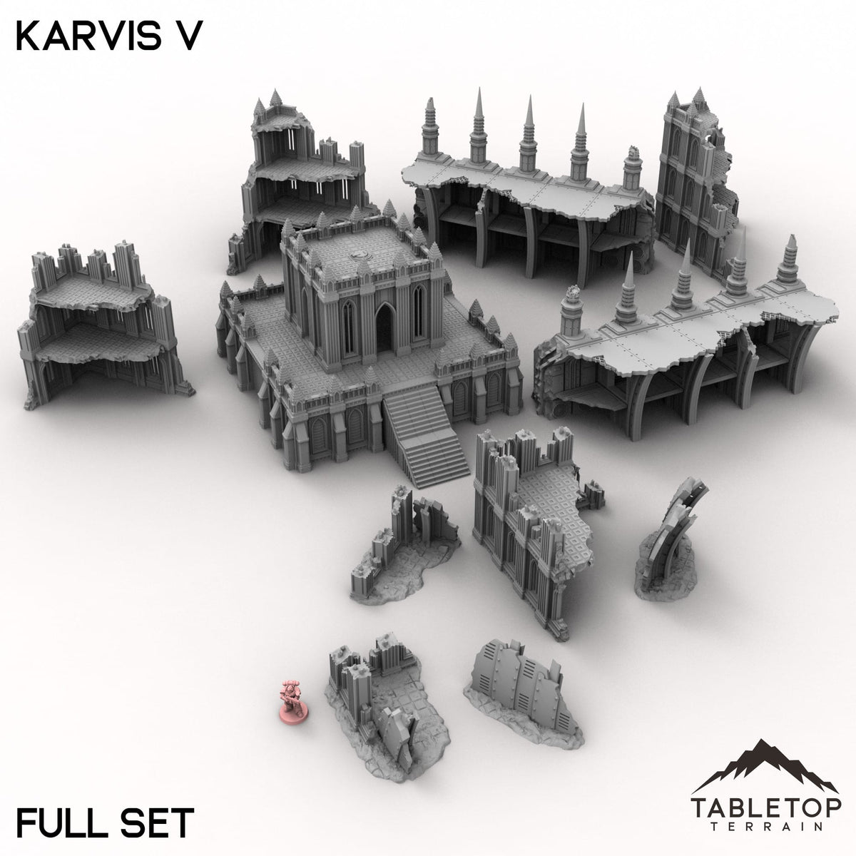 Tabletop Terrain Terrain 28/32mm / Full Set Karvis V