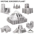 Tabletop Terrain Terrain 28/32mm / Full Set Krotone, Sorcerer's Planet