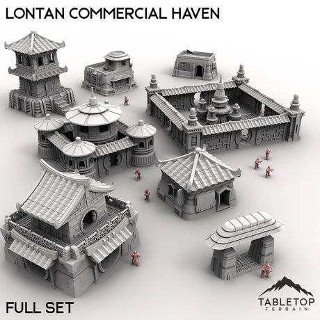 Tabletop Terrain Terrain 28/32mm / Full Set Lontan Commercial Haven