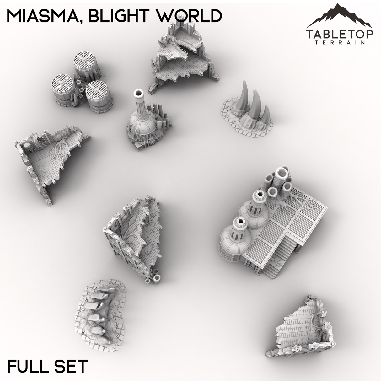 Tabletop Terrain Terrain 28/32mm / Full Set Miasma, Blight World