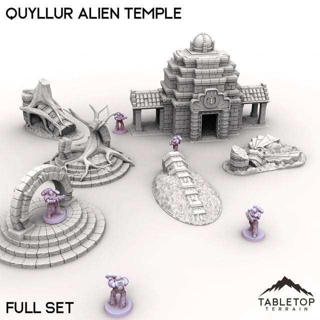Tabletop Terrain Terrain 28/32mm / Full Set Quyllur Alien Temple