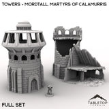 Tabletop Terrain Terrain 28/32mm / Full Set Towers - Mordtall, Martyrs of Calamurris