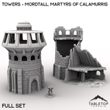 Tabletop Terrain Terrain 28/32mm / Full Set Towers - Mordtall, Martyrs of Calamurris