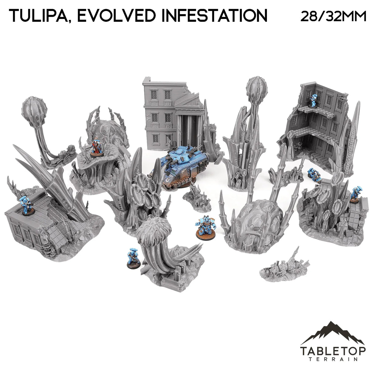 Tabletop Terrain Terrain 28/32mm / Full Set Tulipa, Evolved Infestation