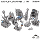 Tabletop Terrain Terrain 28/32mm / Full Set Tulipa, Evolved Infestation