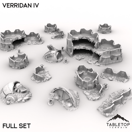 Tabletop Terrain Terrain 28/32mm / Full Set Verridan IV