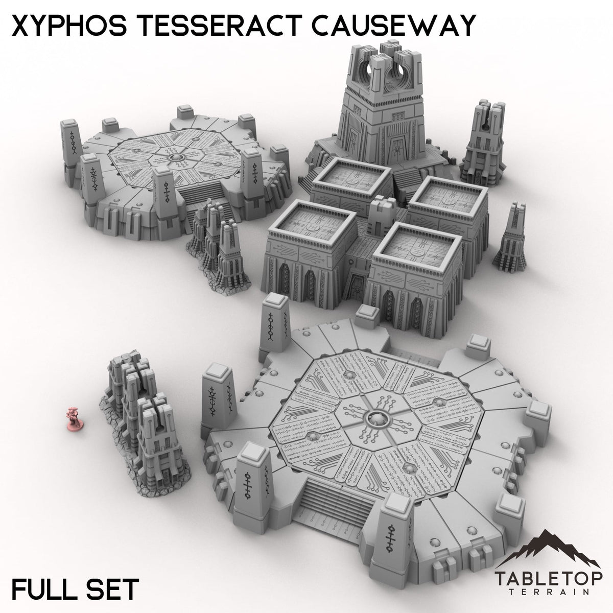 Tabletop Terrain Terrain 28/32mm / Full Set Xyphos Tesseract Causeway