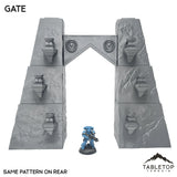 Tabletop Terrain Terrain 28/32mm / Gate Krotone in Flames