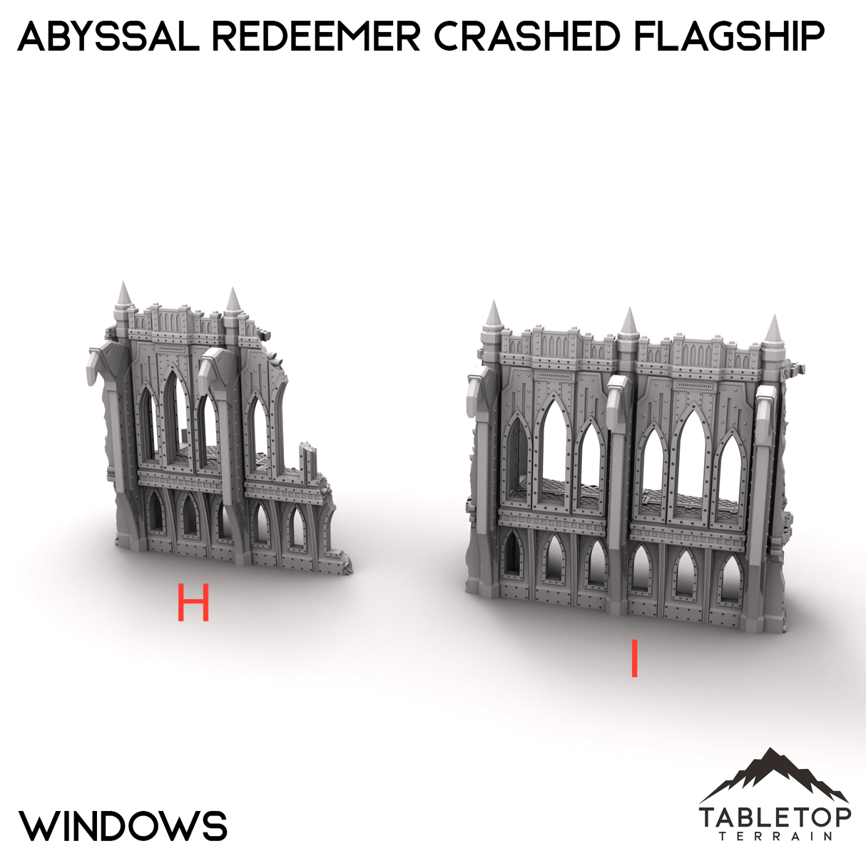 Tabletop Terrain Terrain 28/32mm / H: Windows A Abyssal Redeemer Crashed Flagship