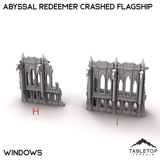 Tabletop Terrain Terrain 28/32mm / H: Windows A Abyssal Redeemer Crashed Flagship