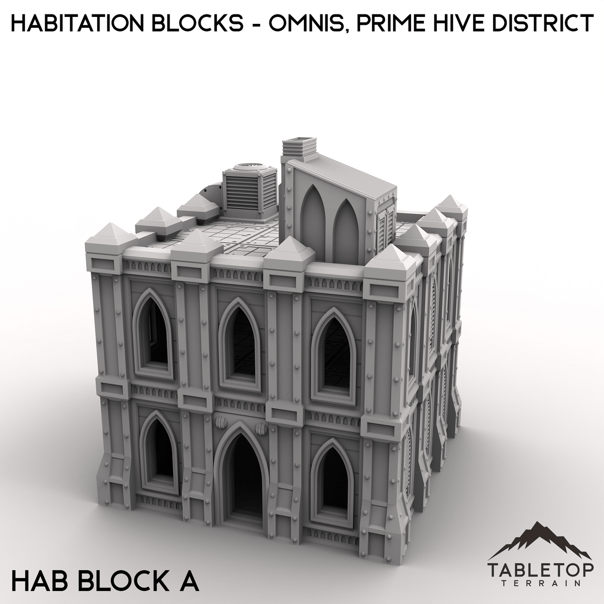 Tabletop Terrain Terrain 28/32mm / Hab Block A Habitation Blocks - Omnis, Prime Hive District