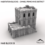 Tabletop Terrain Terrain 28/32mm / Hab Block B Habitation Blocks - Omnis, Prime Hive District