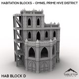 Tabletop Terrain Terrain 28/32mm / Hab Block D Habitation Blocks - Omnis, Prime Hive District