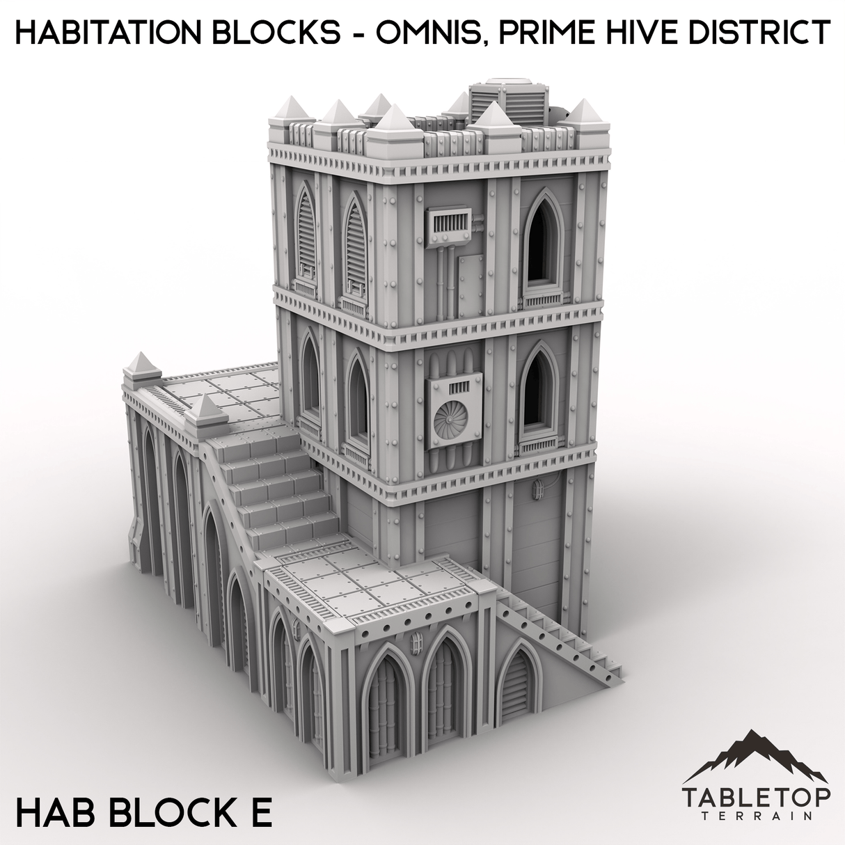 Tabletop Terrain Terrain 28/32mm / Hab Block E Habitation Blocks - Omnis, Prime Hive District