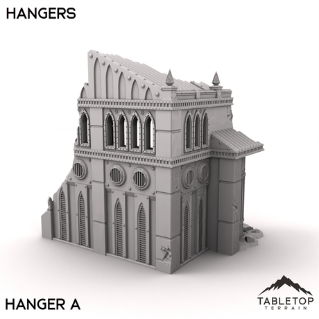 Tabletop Terrain Terrain 28/32mm / Hangar A Phoebian V Airfield