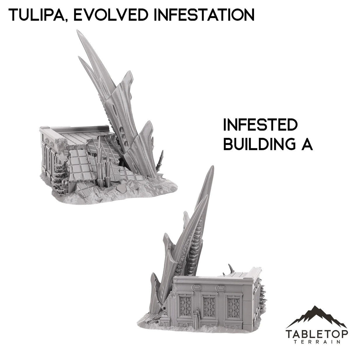 Tabletop Terrain Terrain 28/32mm / Infested Building A Tulipa, Evolved Infestation