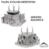 Tabletop Terrain Terrain 28/32mm / Infested Building B Tulipa, Evolved Infestation