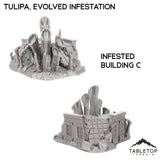 Tabletop Terrain Terrain 28/32mm / Infested Building C Tulipa, Evolved Infestation