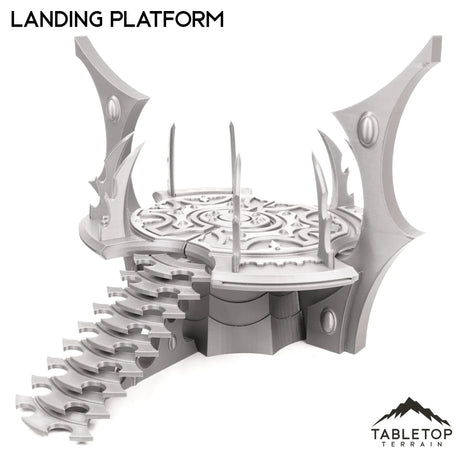 Tabletop Terrain Terrain 28/32mm / Landing Platform Arlengrad, Misty Star City