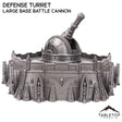 Tabletop Terrain Terrain 28/32mm / Large Base with Battle Cannon Defense Turret