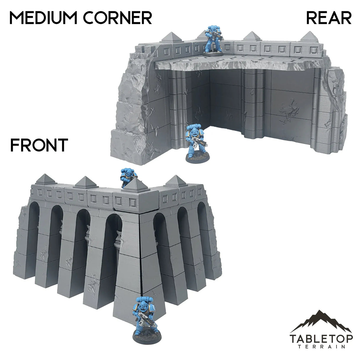 Tabletop Terrain Terrain 28/32mm / Medium Corner Krotone in Flames