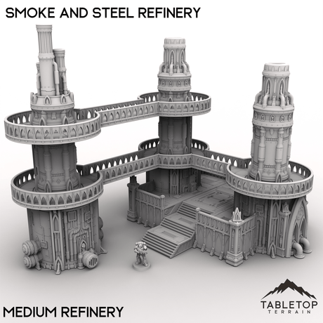 Tabletop Terrain Terrain 28/32mm / Medium Refinery Smoke and Steel Refinery